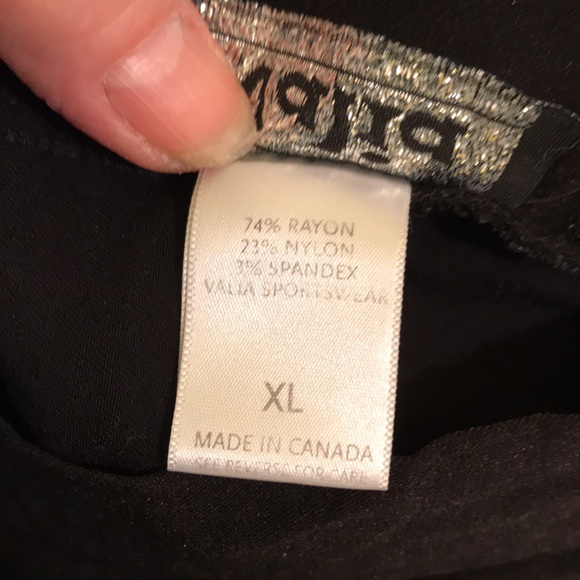 Valia Black stretchy shorts.Ladies XL. Great condition. - Picture 4 of 5